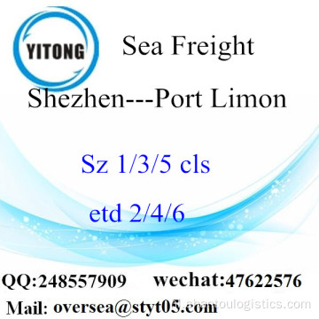 Shenzhen poort LCL consolidatie naar de haven van Limon